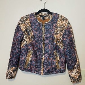 H&M Printed Bomber Jacket Size 6